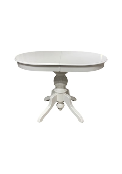 Rika Baba Ayak Oval Açılır Masa 70x110 Beyaz