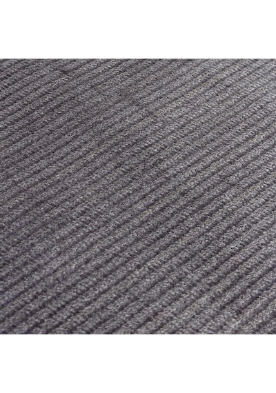 Hoom Rugs Como Nap 01 Antrasit Viskon & Floş Sık Dokuma Modern Salon Halısı Antrasit