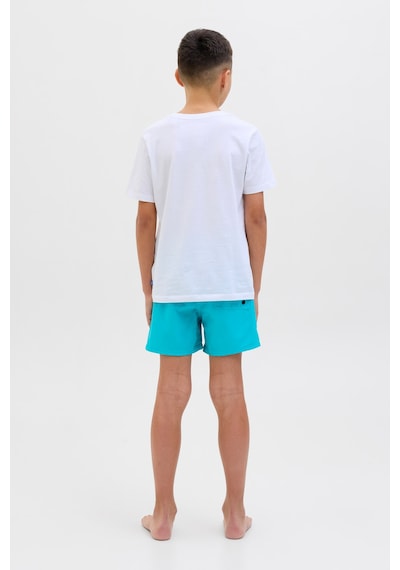 Jack & Jones Jpstmauı Jjswım Logo Akm Mavi Erkek Çocuk Şort 000000000102257546 Mavi