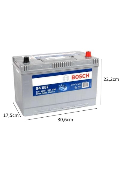 Bosch S4 057 12 V 95ah 720 Aen Akü