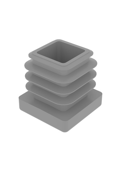 Cateksss 20x20 Mm Profil İçin Kademeli İçe Geçme Profil Tapası, Profil Kapak, Profil Tapa Gri Ral7035 - 38 Li Paket