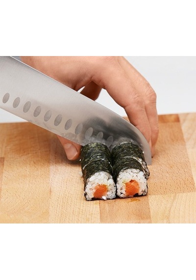Sürbisa 61950 Santoku Bıçağı Şef Tipi Dövme Çelik Siyah