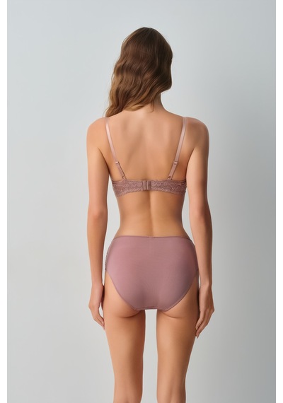 Suwen Liona Dantelli Desteksiz Balenli Sütyen Sw8520100 Vizon