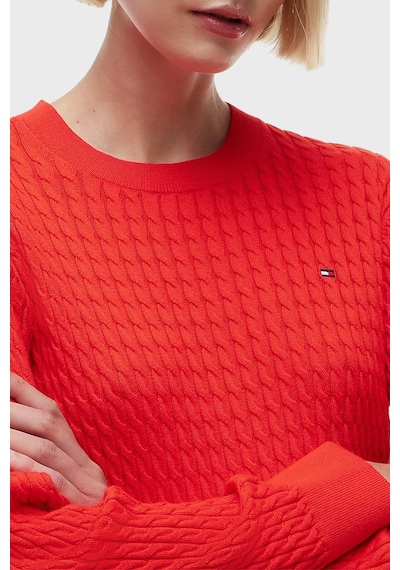 Tommy Hilfiger % 100 Pamuk Regular Fit Bisiklet Yaka Örgü Kazak Kadın Kazak Ww0ww44993 Xnf Kırmızı Tommy Hilfiger % 100 Pamuk Regular Fit Bisiklet Yaka Örgü Kazak Kadın Kazak Ww0ww44993 Xnf Kırmızı