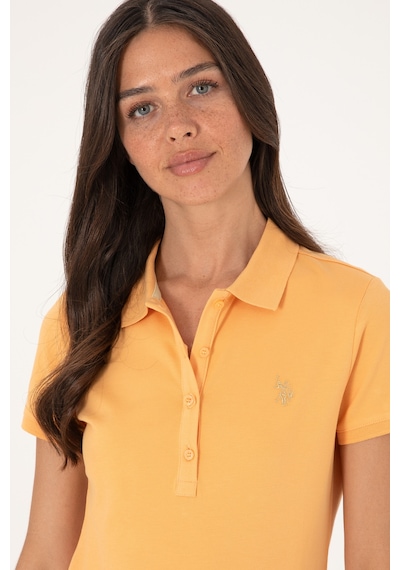 U.S. Polo Assn. Kadın Turuncu Basic Tişört 50300830-VR202