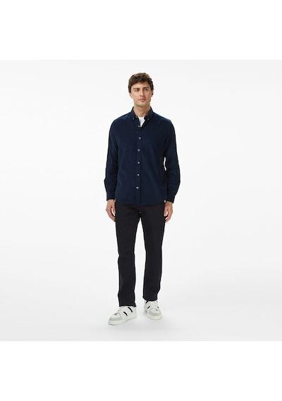 Nautica Erkek Lacivert Classic Fit Gömlek Düz W57424t Lacivert