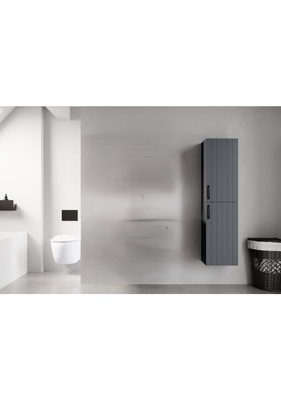 Denko Paris 35 Cm Antrasit Banyo Boy Dolabı Denko Paris 35 Cm Antrasit Banyo Boy Dolabı