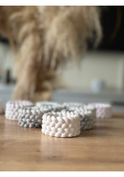 Bernami Mumluk Şamdanpinterest Burgulu Boş Beton Mumluk 10 Lu Set El Yapımı Taş Tozu Diğer