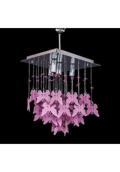 Kelebek Avize Pembe 30 X 30 Cm