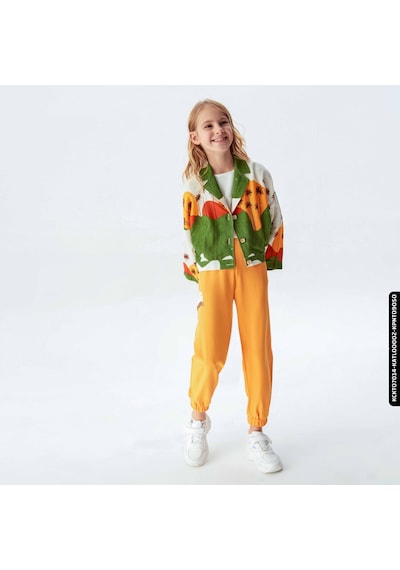 Xo Kids Kız Palmiye Pantolon 8-14 Yaş 54330 Kpnt09050 Hardal