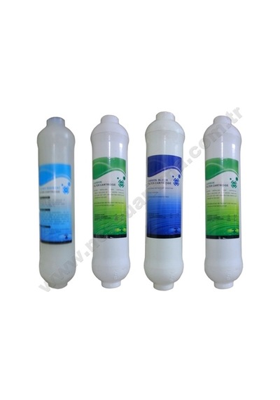 Su Arıtma Cihazı 4 Lü 12 Inch Inline Filtre Takımı