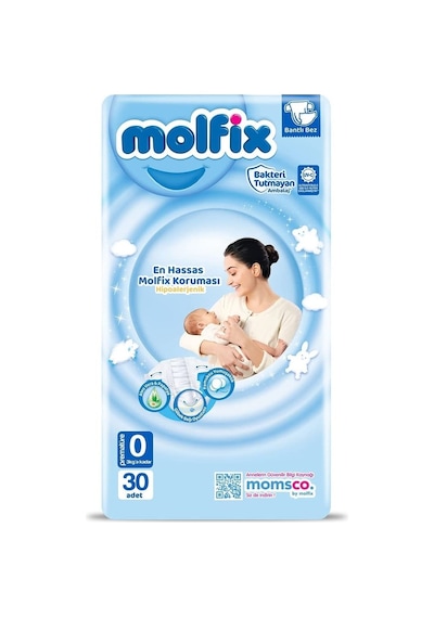 Molfix Premature Bebek Bezi 0 Beden 0-3 Kg 30 Adet