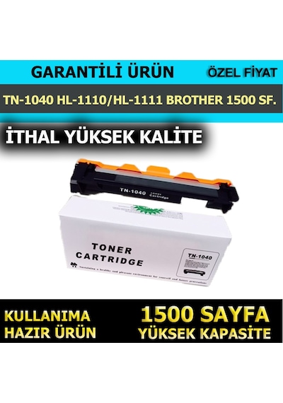 For Brother Mfc-1915 W Toner Kalite