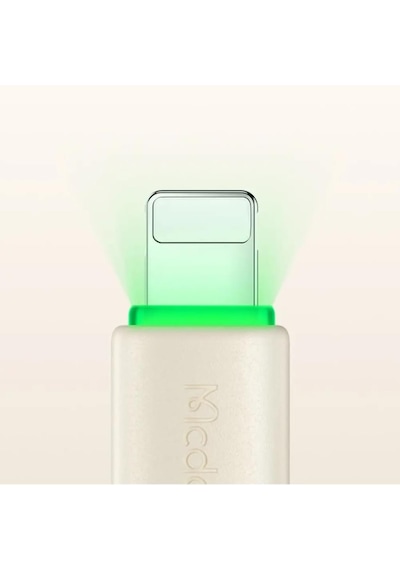 Mcdodo Ca-4760 36w Typec Apple Uyumlu iPhone Led Işıklı Data Şarj Kablo 1.2m - Beyaz