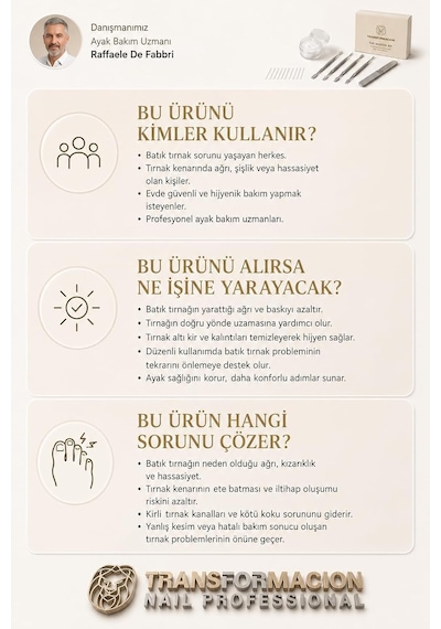 Tırnak Bakım Seti, Paslanmaz Cerrahi Çelik, 35 Parça Master Kit, Lifter, Törpü Ve Düzeltici Şerit