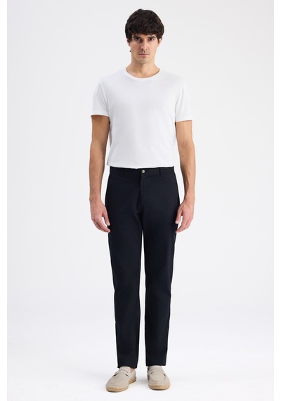 D's Damat Ds Damat Relaxed Fit Pilesiz Siyah Gabardin Chino Pantolon 6hcc3ı303777m 001