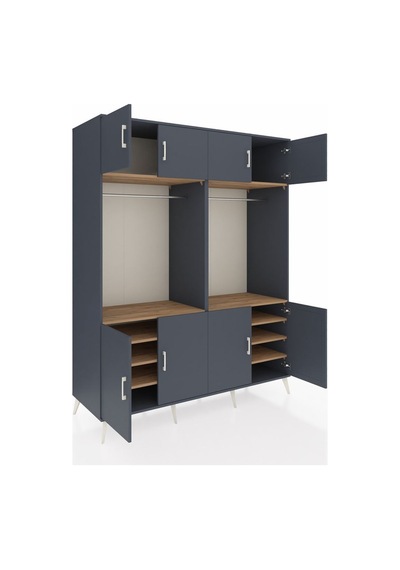Kronos Gardrop 10 Raflı 8 Kapaklı 2 Askılı 176x59x221 Antrasit-antrasit/çam Antrasit/çam Kronos Gardrop 10 Raflı 8 Kapaklı 2 Askılı 176x59x221 Antrasit-antrasit/çam Antrasit/çam