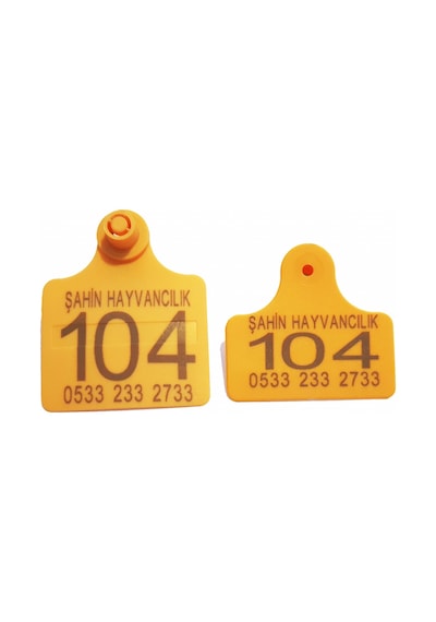 Büyükbaş Hayvan Kulak Küpesi Sarı 1-400 Arası