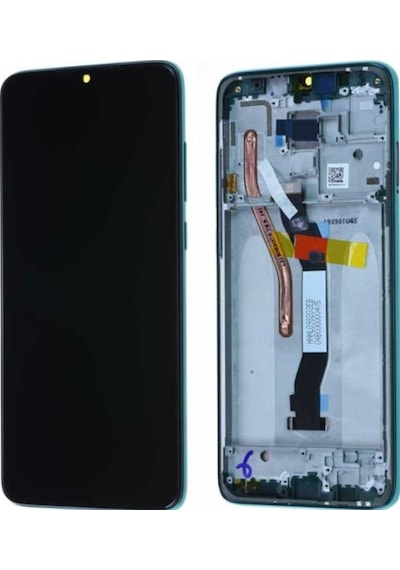 Redmi Note 8 Pro Uyumlu Çıtalı Lcd Ekran Dokunmatik Yeşil