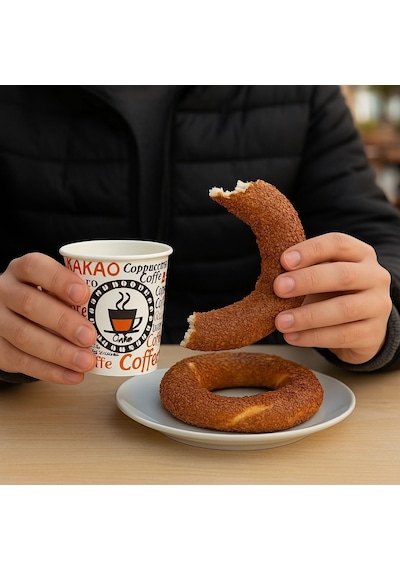 Kullan At 50'li Paket Karton Bardak Çok Renkli
