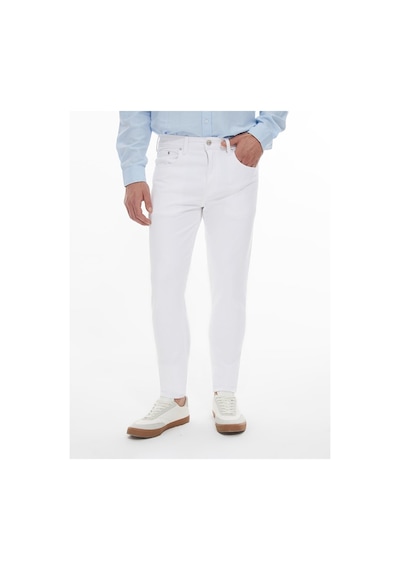 Ltb 010095149015746 100 Diego X Y Normal Bel Dar Paça Skinny Jean Pantolon Beyaz