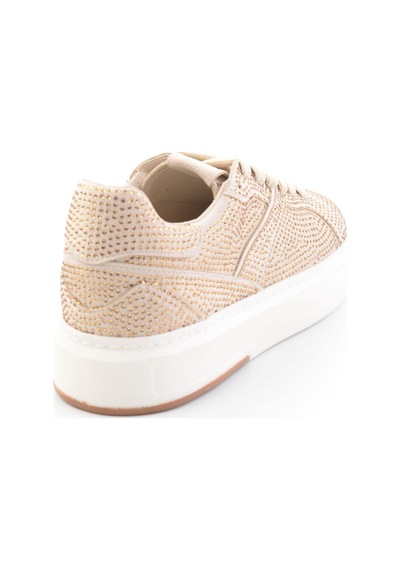 Bambi Bej Lame Kadın Sneaker K01791072772
