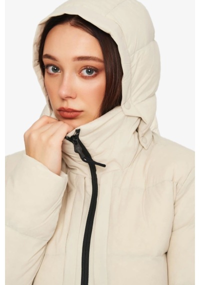 Jack Wolfskin Wandermood Down Kadın Bej Mont 1207321-6260 Gri