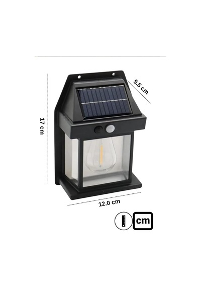 Brokoli Home 2 Adet Suya Dayanıklı Hareket Sensörlü Güneş Enerjili Solar Led Dış Mekan Bahçe Lambası