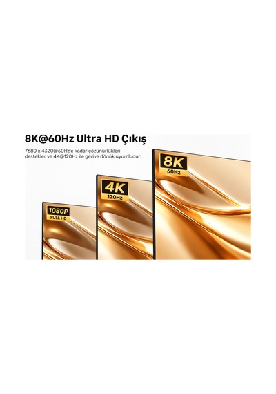Unıtek 8k 60hz Dısplayport To Hdmı Adaptor V1617agy01