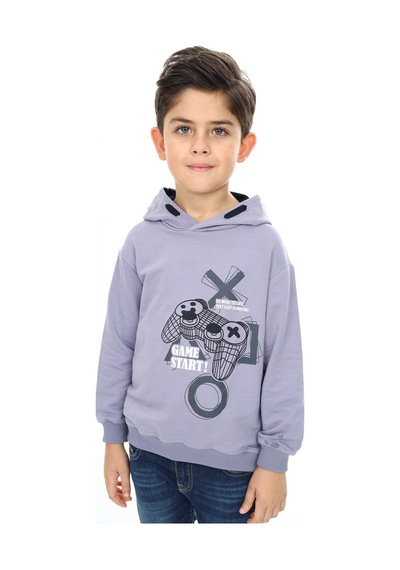 Toontoy Kids Toontoy Erkek Çocuk Relax Fit Kapüşonlu Cepli Düşük Omuz Baskılı Sweatshirt - 2 İplik Koyu Gri Toontoy Kids Toontoy Erkek Çocuk Relax Fit Kapüşonlu Cepli Düşük Omuz Baskılı Sweatshirt - 2 İplik Koyu Gri