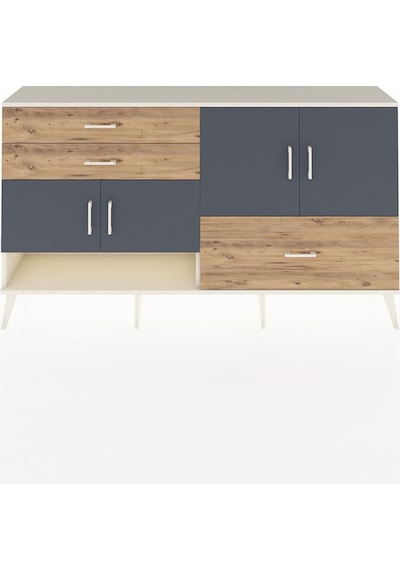 Arges Konsol 3 Raflı 3 Çekmeceli 4 Kapaklı 176x30x99 Aytaşı-antra Aytaşı-antrasit/çam Arges Konsol 3 Raflı 3 Çekmeceli 4 Kapaklı 176x30x99 Aytaşı-antra Aytaşı-antrasit/çam