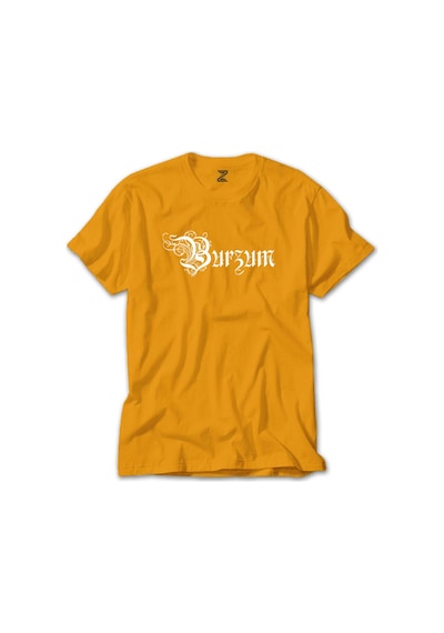 Burzum Design Logo Sarı Tişört Sarı