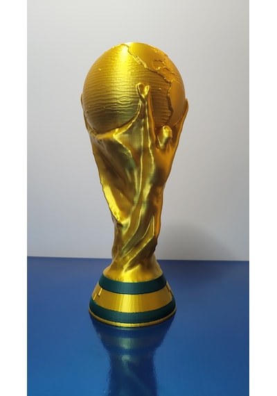 25 Cm Dünya Kupası Futbol Kupası Dekoratif Biblo Altın Renk Ev & Ofis Hediyelik
