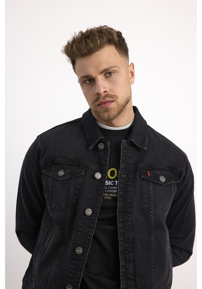 Vigoss Actıon Erkek Battal Denim Ceket B96234-73537 Siyah-aw15