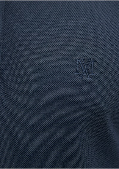 Mavi Yaka Detaylı Lacivert Polo Tişört Fitted / Vücuda Oturan Kesim 062685-28417 No Color
