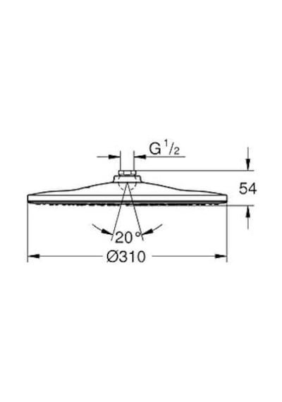 Tepe Duşu 31 Cm Rainshower Krom - 26561000 Siyah