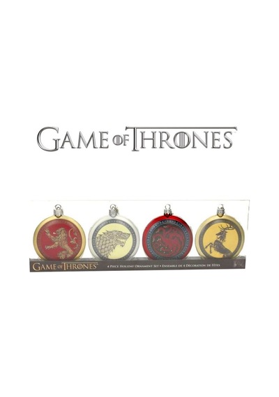 Game Of Thrones: Christmas Ball Set Of 4 Yılbaşı Süsü Seti