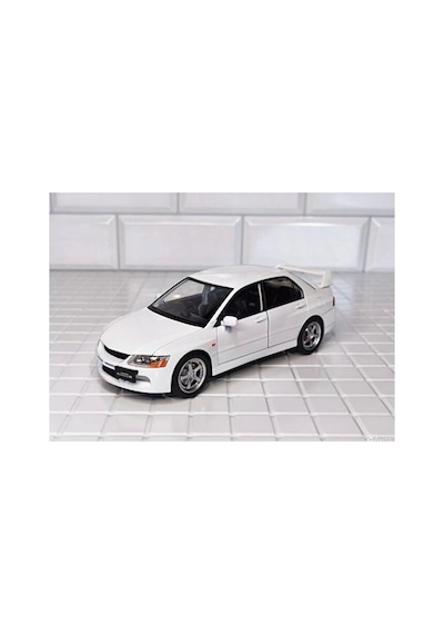 Mitsubishi Lancer Evolution Ix Diecast Model Araba Açılan Kapı Kaput Bagaj Mitsubishi Araba Beyaz
