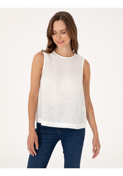 Pierre Cardin Kadın Beyaz Kısa Kollu Bluz 50309346-vr013