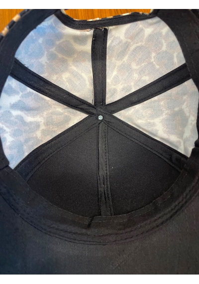 Hamze Leopar Desenli Pamuklu Gabardin Cap Şapka