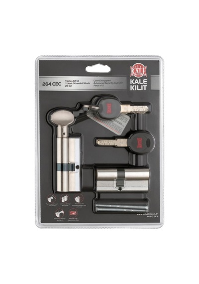 Kale Kilit 264 Cec Birbirini Açar 2 Li Set