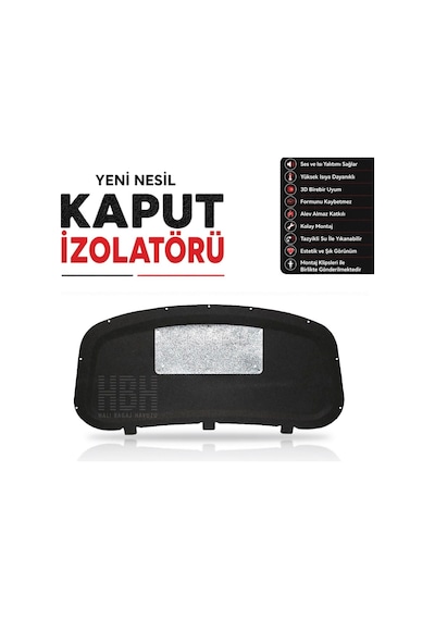 Opel Astra J Kaput Altı İzolatörü 2009 Ve 2015 Arası + Klips Takımı