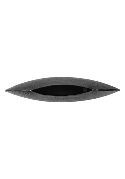 Porland Sia Siyah Oval Vazo 25cm Çok Renkli