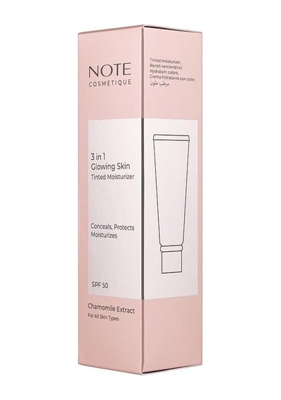 Cosmetics 3 İn 1 Glowing Skin Tinted Moisturizer 50 Spf Işıltılı Aydınlatıcı Krem 3 Paketi Genel