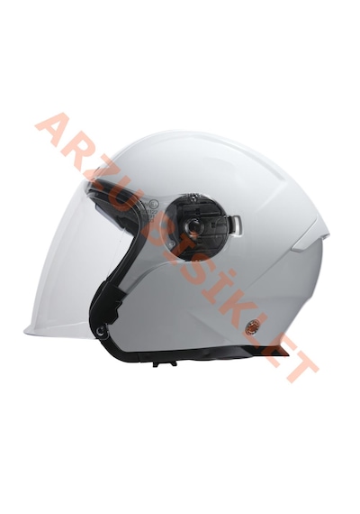 Beon- Çenesiz Vizörlü Yazlık Kask B203 Beyaz Xl Beyaz
