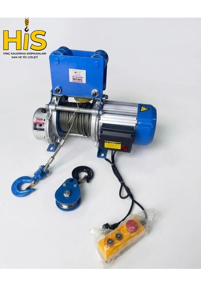 1500 Kg 220 Volt 30 Metre Profesyonel Halatlı Vinç
