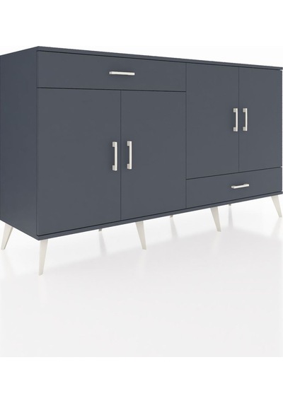 Hyperion Konsol 5 Raflı 2 Çekmeceli 4 Kapaklı 176x44x99 Antrasit- Antrasit-antrasit Hyperion Konsol 5 Raflı 2 Çekmeceli 4 Kapaklı 176x44x99 Antrasit- Antrasit-antrasit