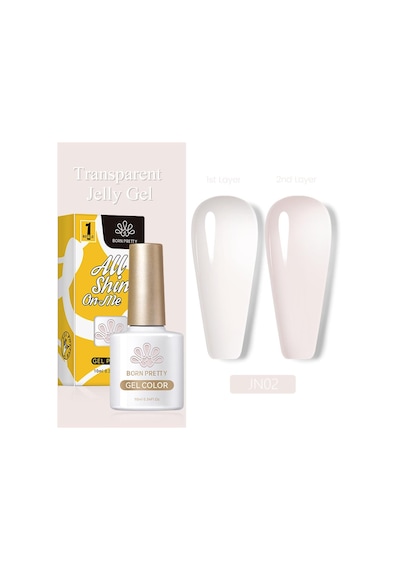 Born Pretty 10ml Jelly Nude Seri Kalıcı Oje Jn02 56347