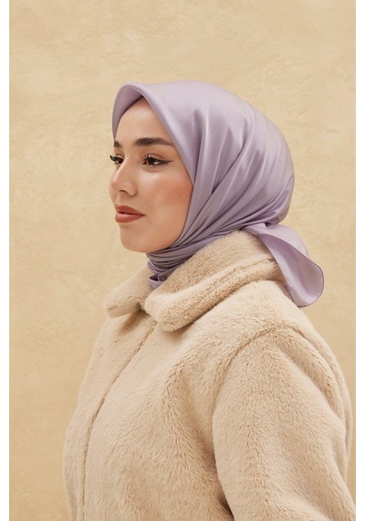 Silk Home Düz Shiny Eşarp - Lila - Lila