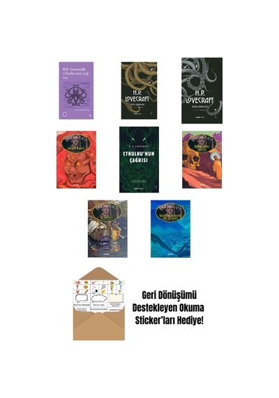 H.p Lovecraft 8 Kitap Set + Okuma Sticker'ları